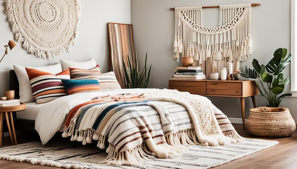 Textural boho decor