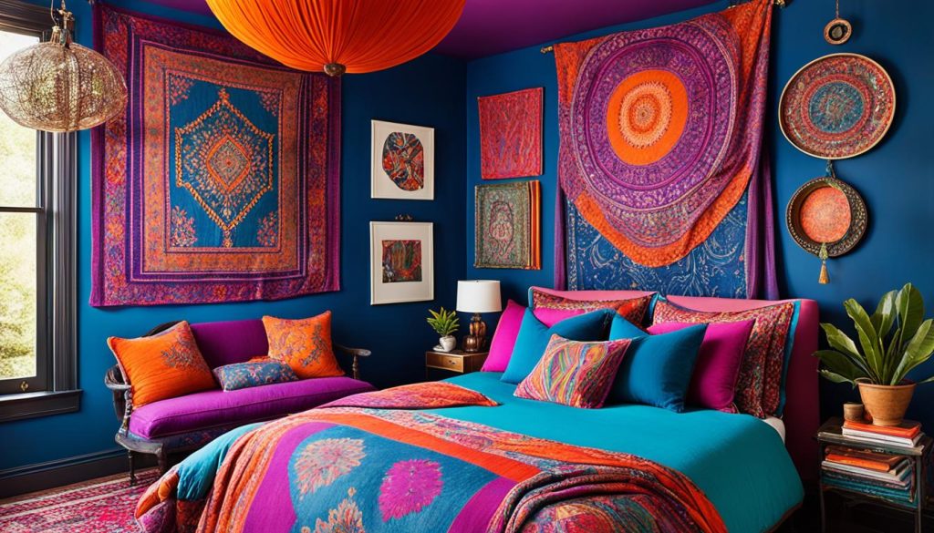 Vibrant Bohemian Bedroom