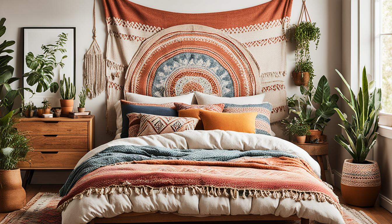 Warm Inviting Bohemian Bedroom