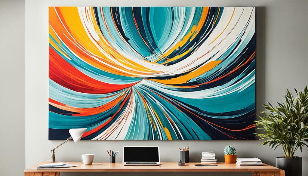 abstract art for home office