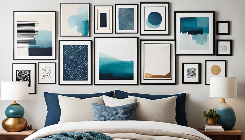 bedroom gallery wall ideas