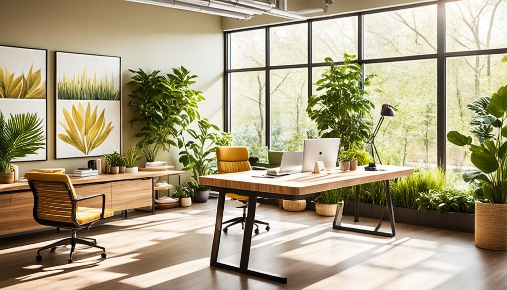 biophilic sunroom office