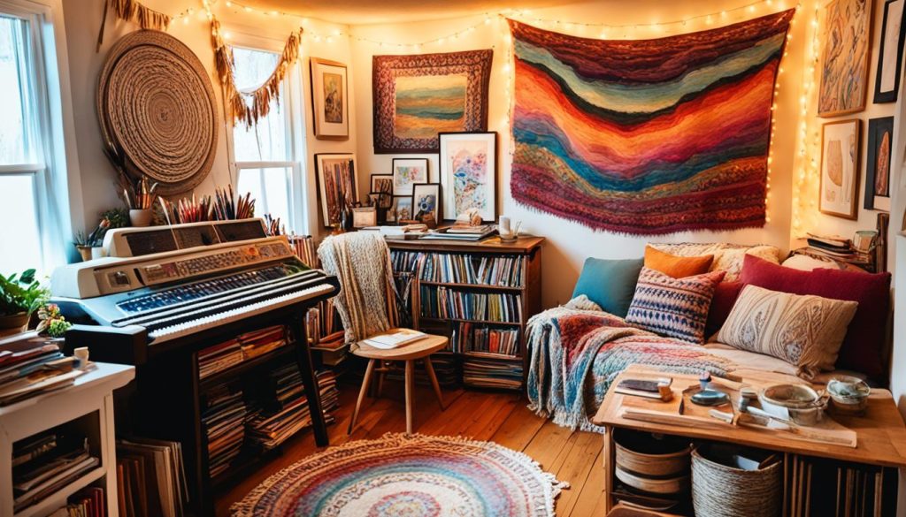 bohemian creative nook