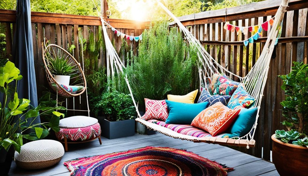 bohemian outdoor living