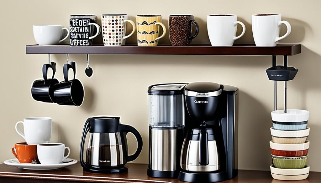 coffee mug storage