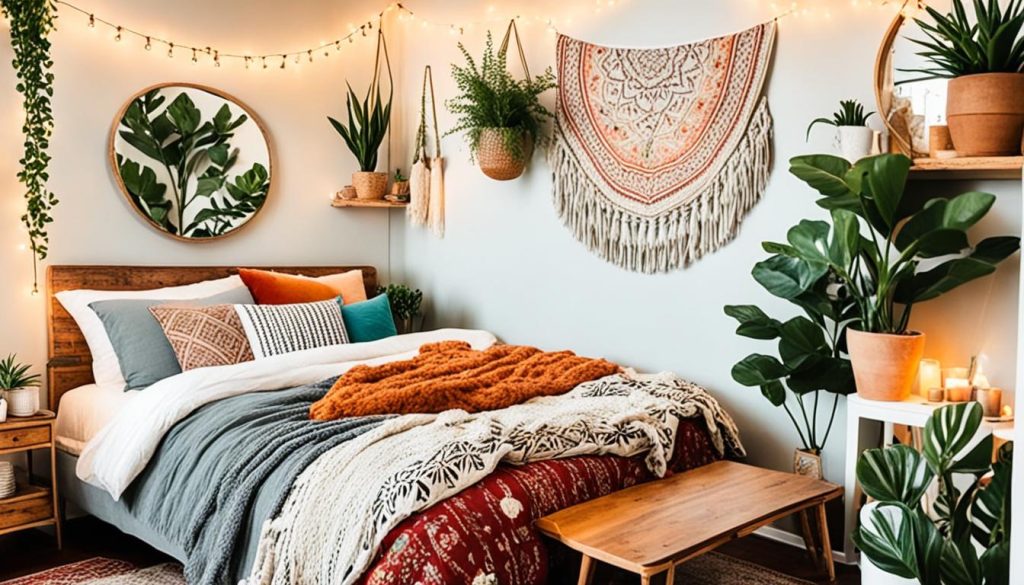 cozy bohemian bedroom