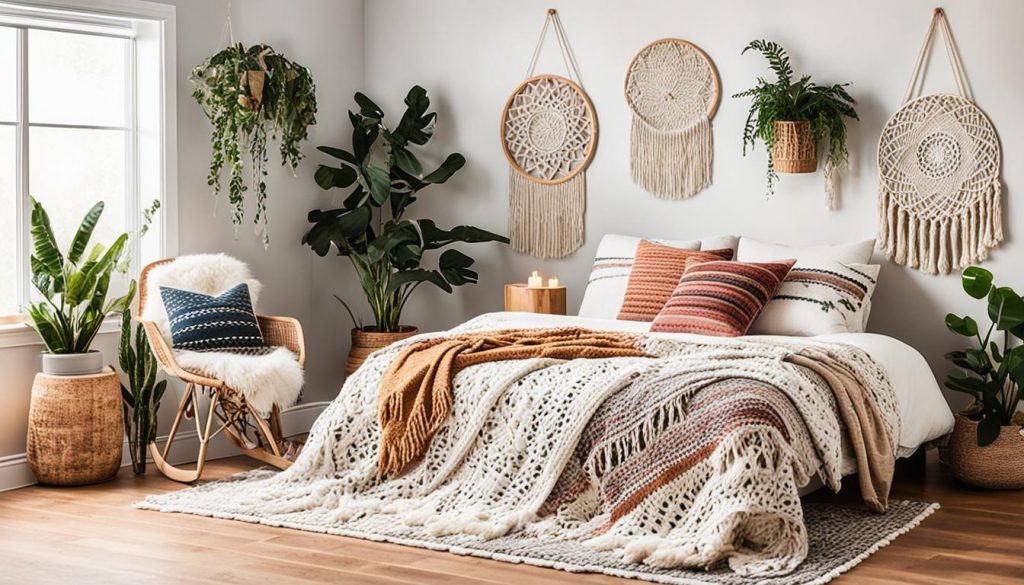 cozy bohemian bedroom