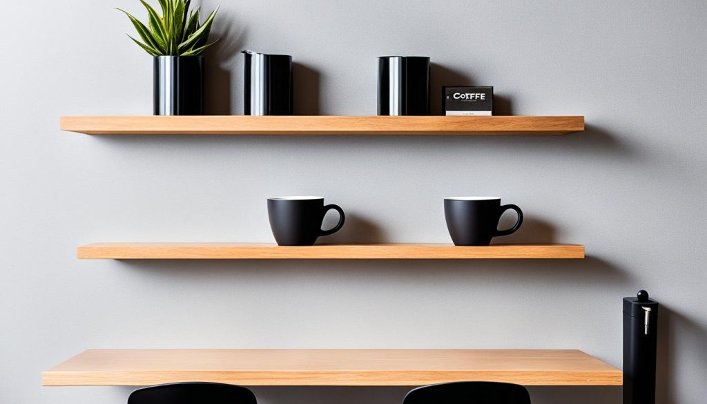 custom coffee shelf