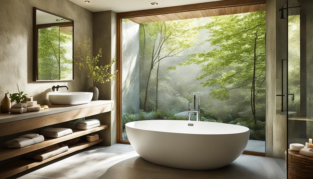 nature-inspired bathroom colors