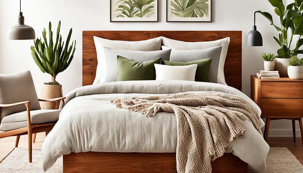 organic textures in bedrooms