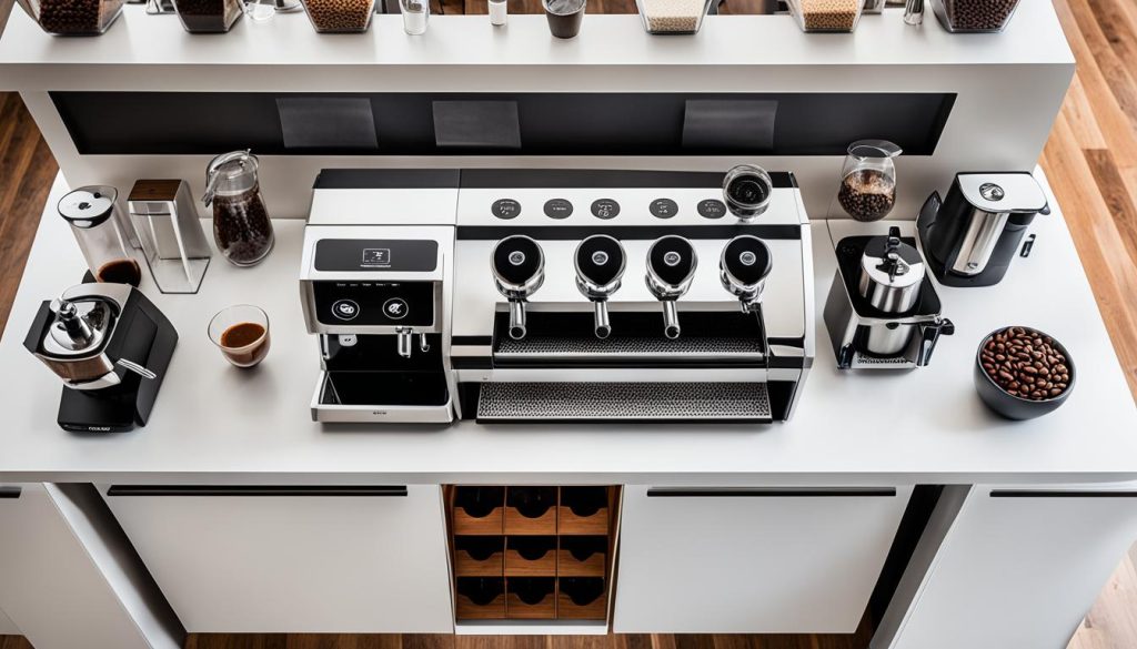 organized coffee station