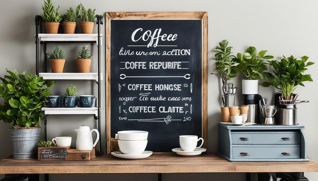 repurposed furniture coffee bars