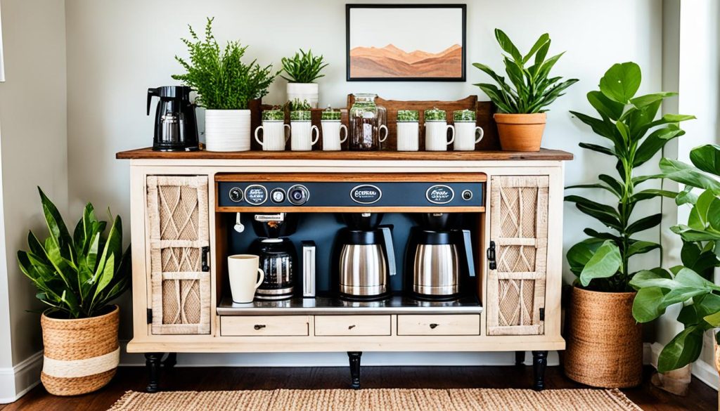 repurposed furniture coffee bars