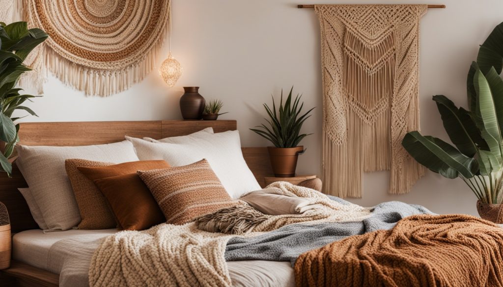 simple boho bedroom