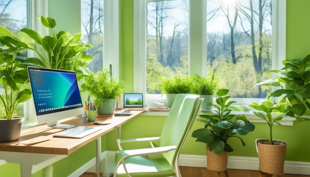 sunroom office houseplants