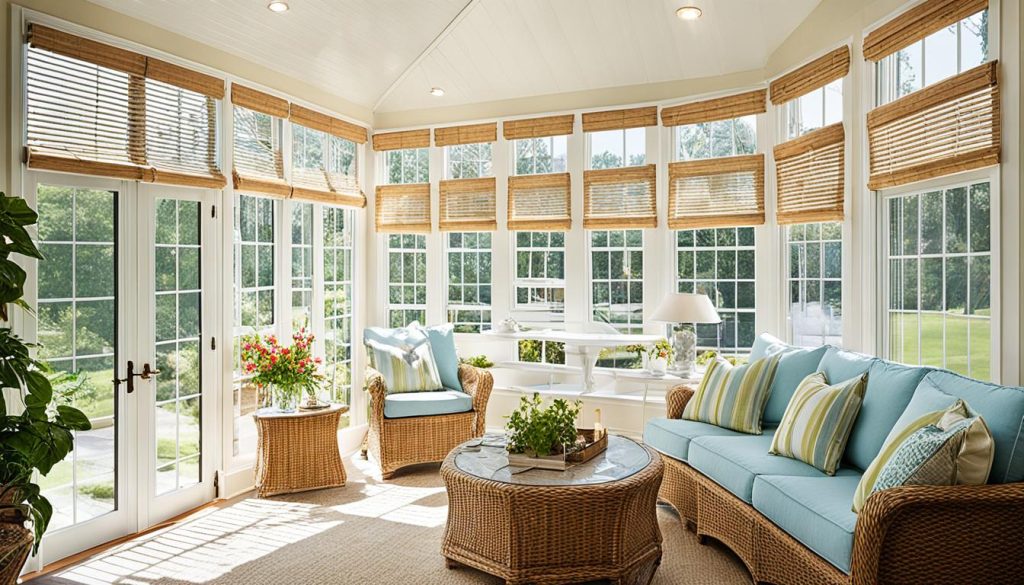 sunroom window coverings