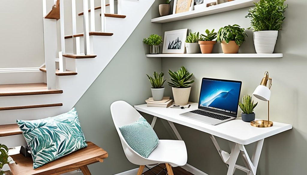 under stairs office