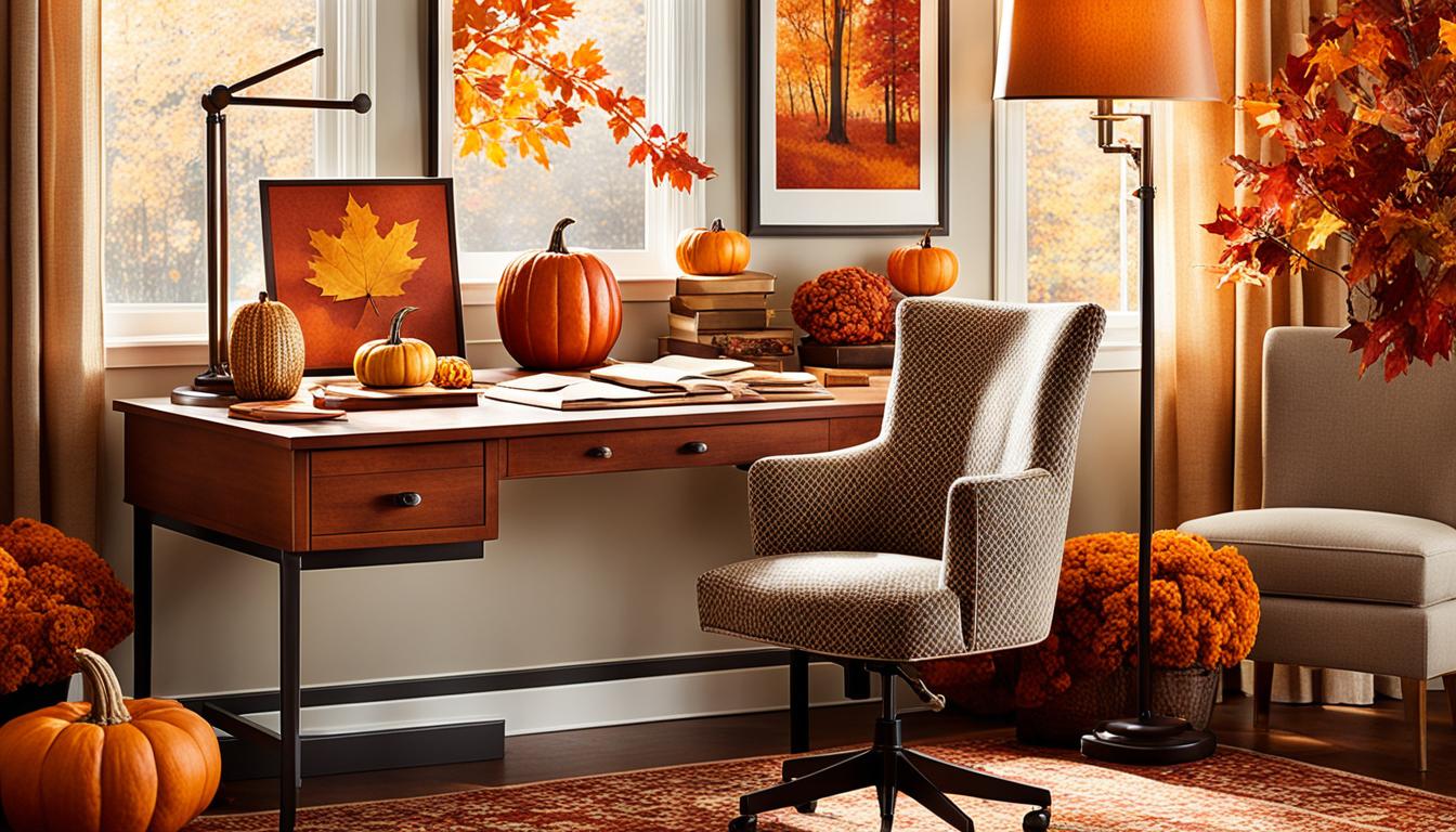 Add Warmth to Autumn Home Office Décor