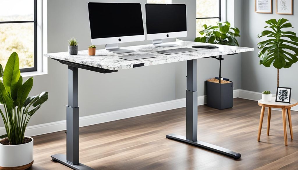 Adjustable standing desk