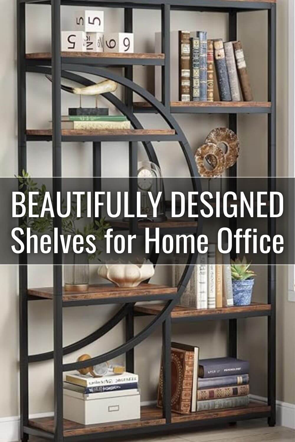 Beautifully Designed Shelves For Home Office 4