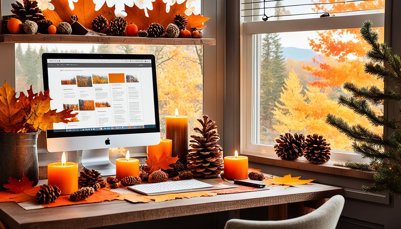 Create Autumn Home Office Décor