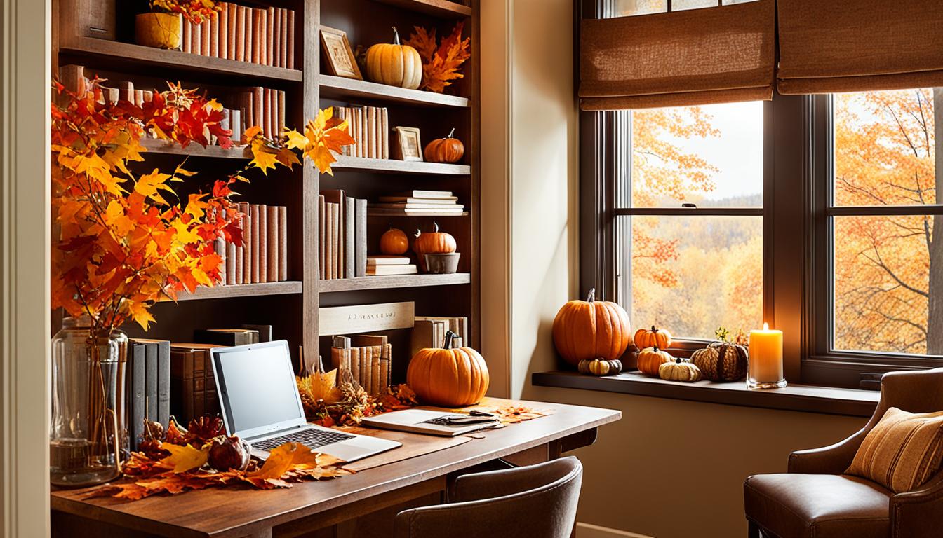 Decorate Small Home Office for Fall