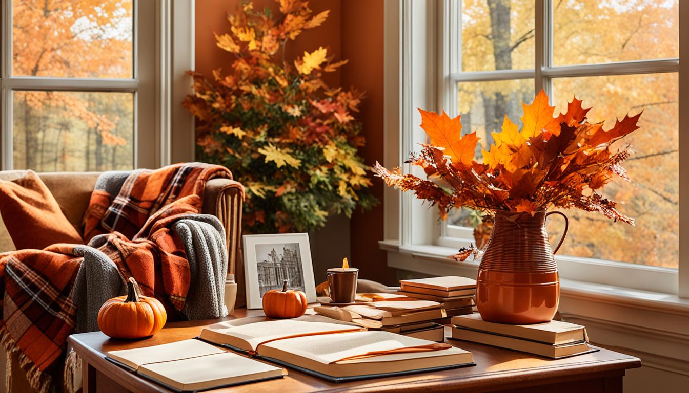 Integrate Fall Foliage in Home Office Décor