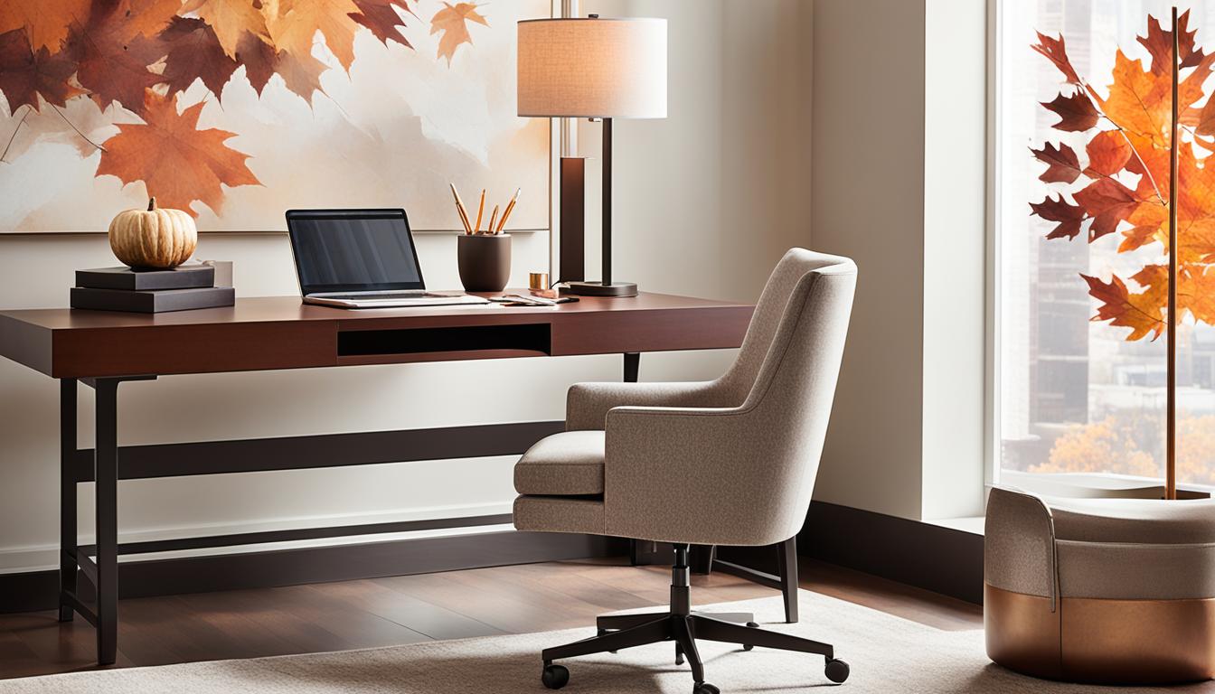 Modern and Autumn Home Office Décor