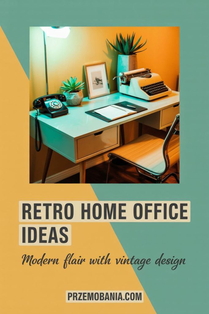 Retro Home Office with Modern Flair & Vintage Design