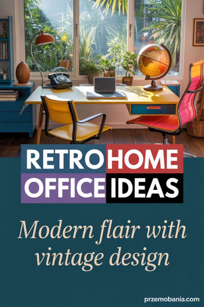 Retro Home Office with Modern Flair & Vintage Design