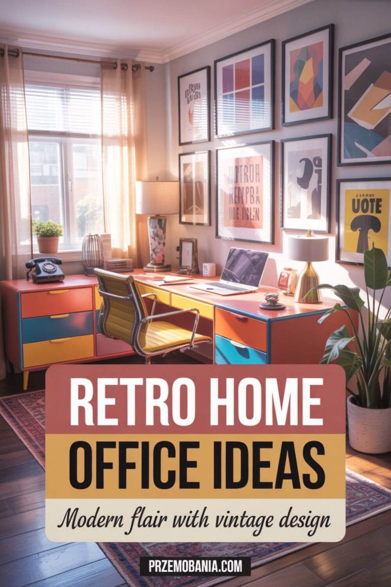 Retro Home Office with Modern Flair & Vintage Design