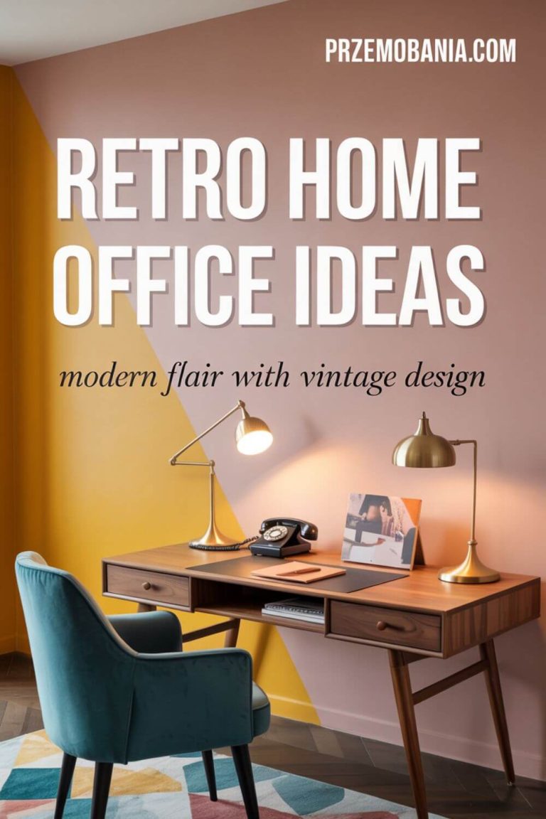 Retro Home Office with Modern Flair & Vintage Design