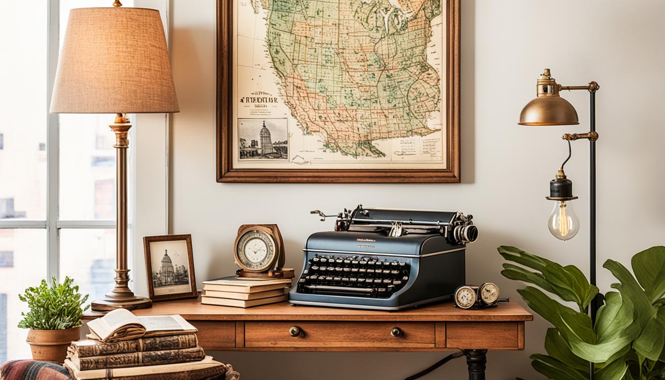 Vintage Vibes in Fall Home Office Décor