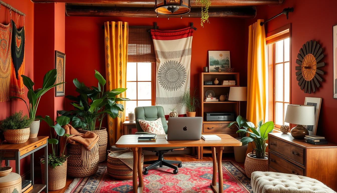 Colors for bohemian home office