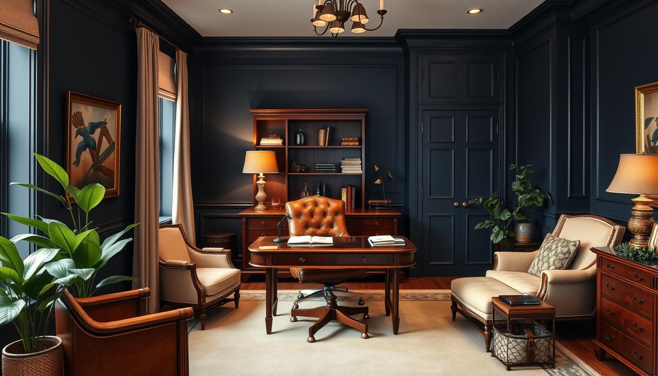 Colors for gentleman’s home office