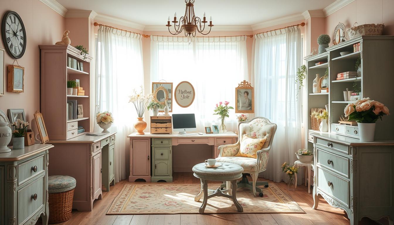 Colors for shabby chic office