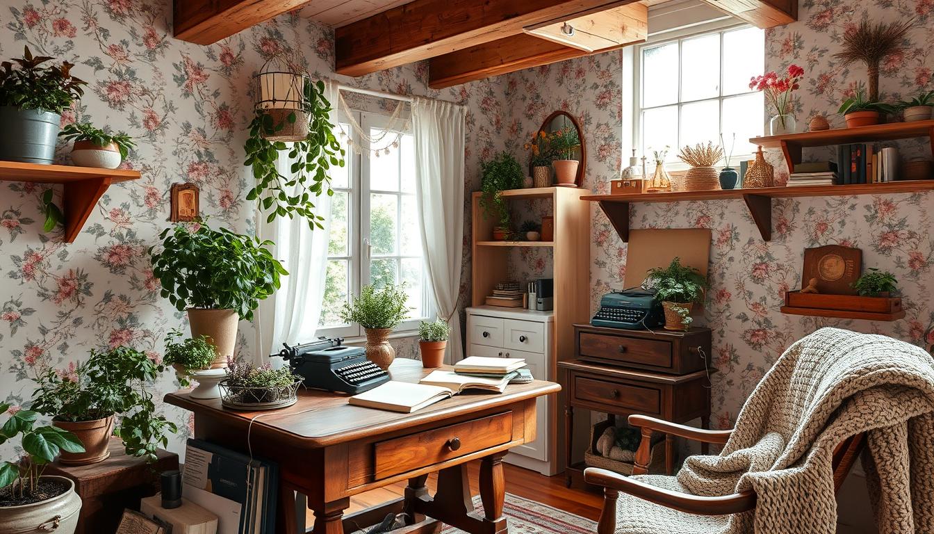 Cozy cottagecore home office ideas