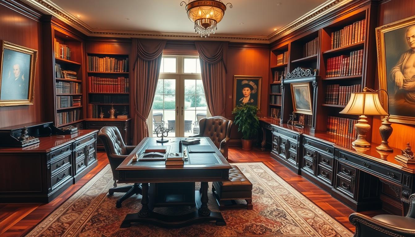 Gentleman’s home office furniture ideas