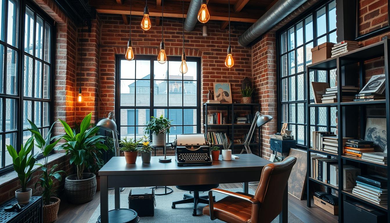 Industrial home office design