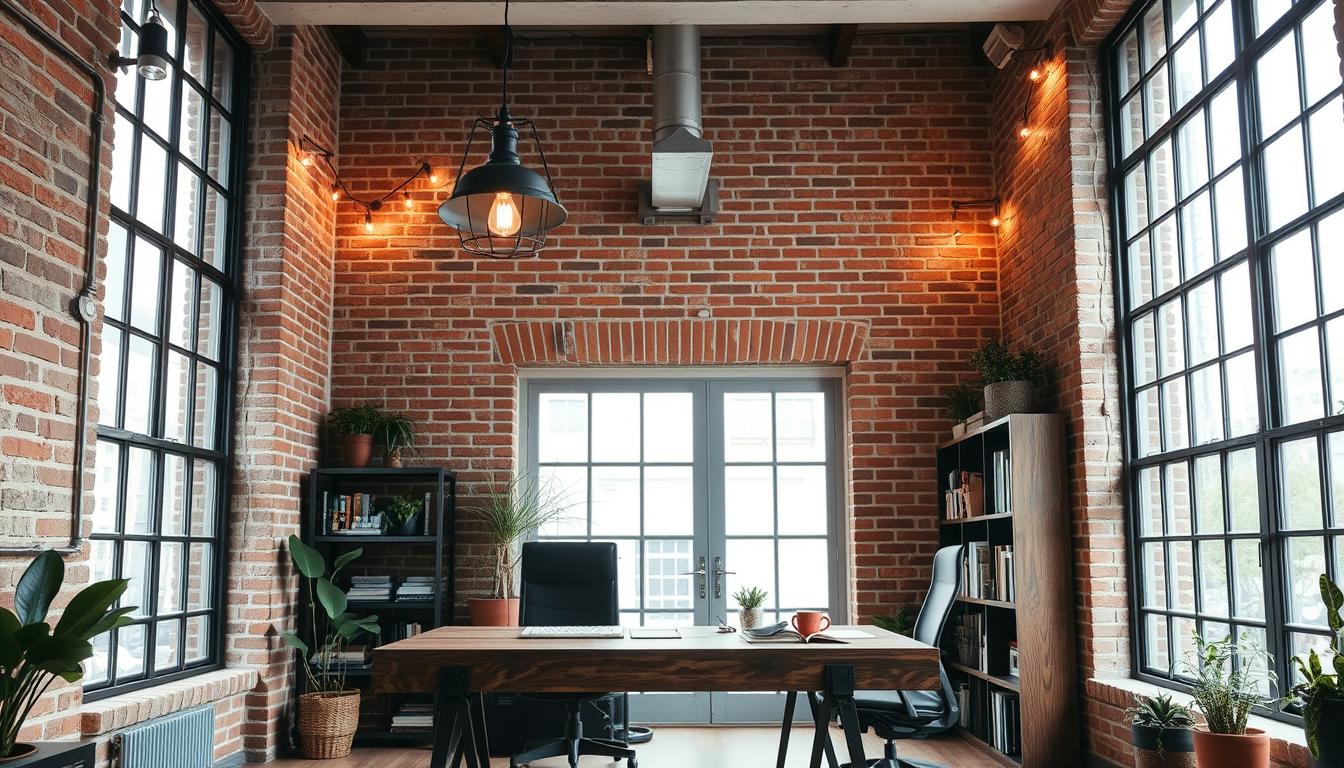 Industrial home office lighting tips