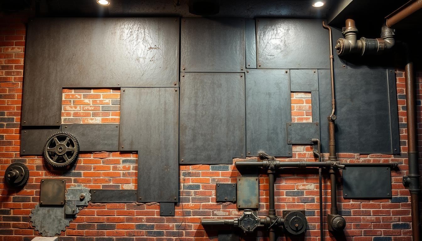 Industrial office wall art ideas