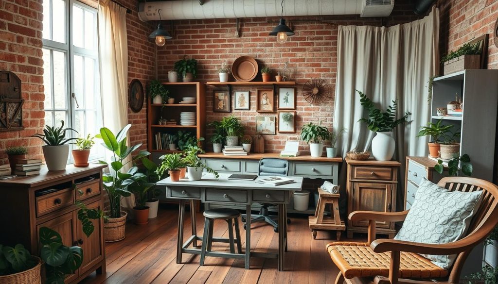 Rustic charm in office