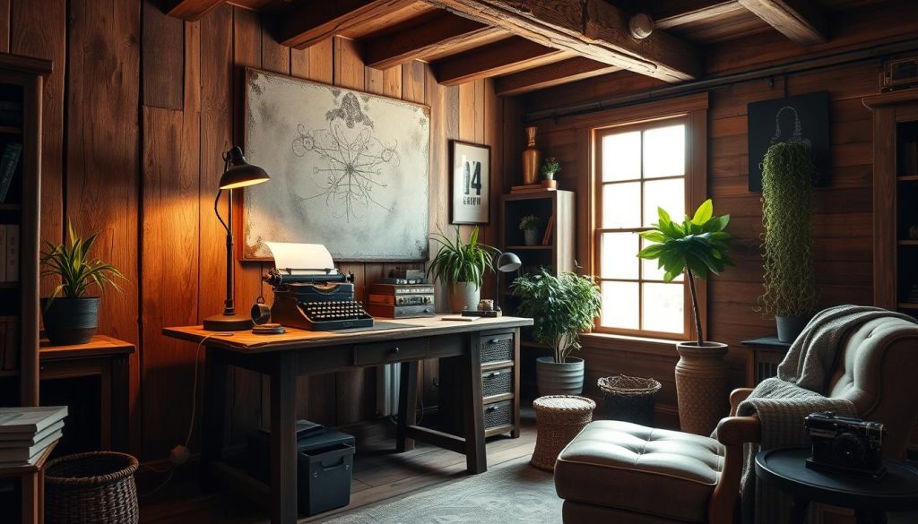 Rustic home office