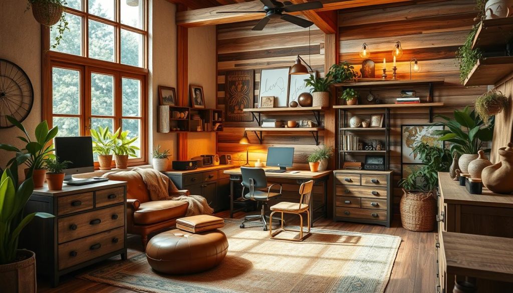 Rustic office decor