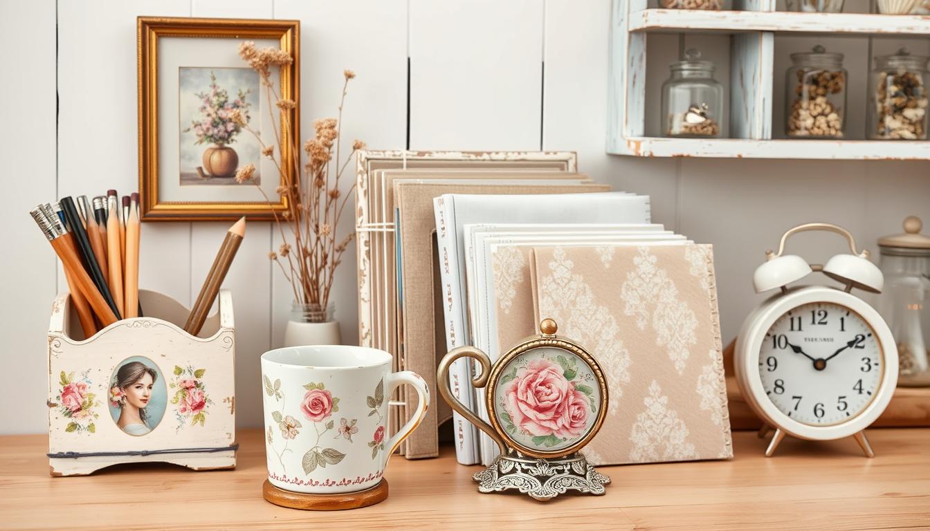 Shabby chic office accessories