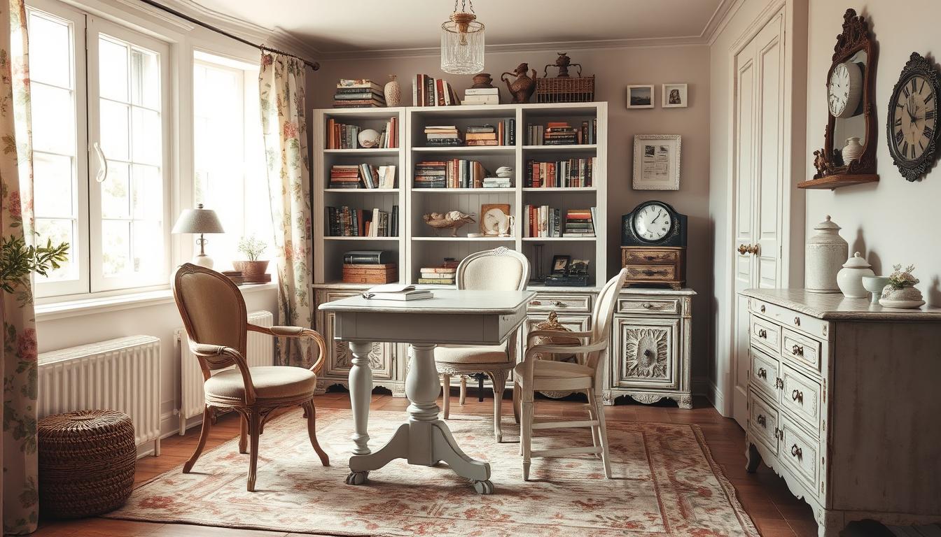 Shabby chic office furniture ideas