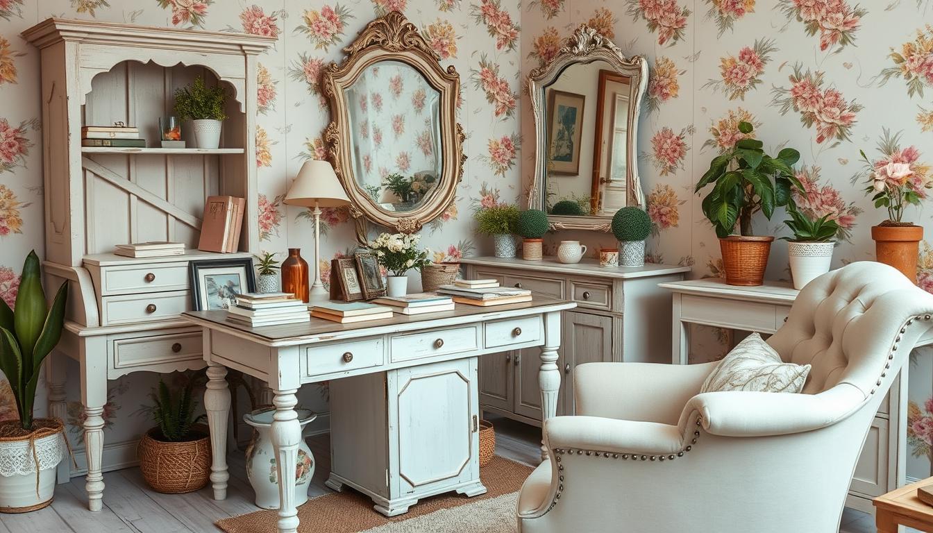 Shabby chic office look tips