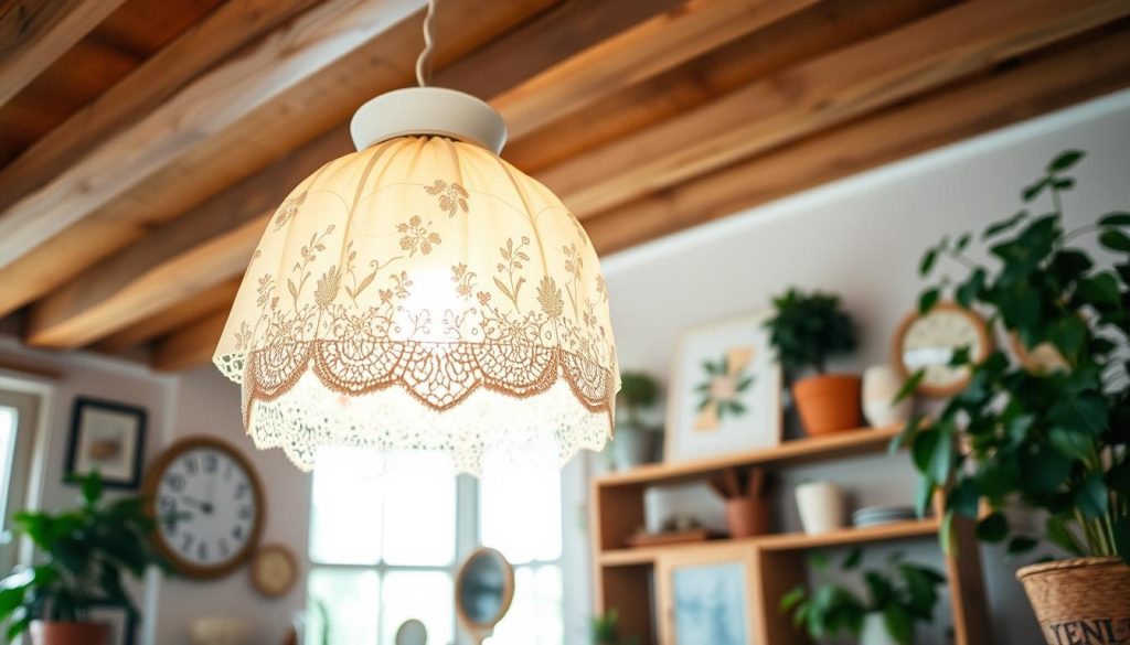 Shabby chic pendant light