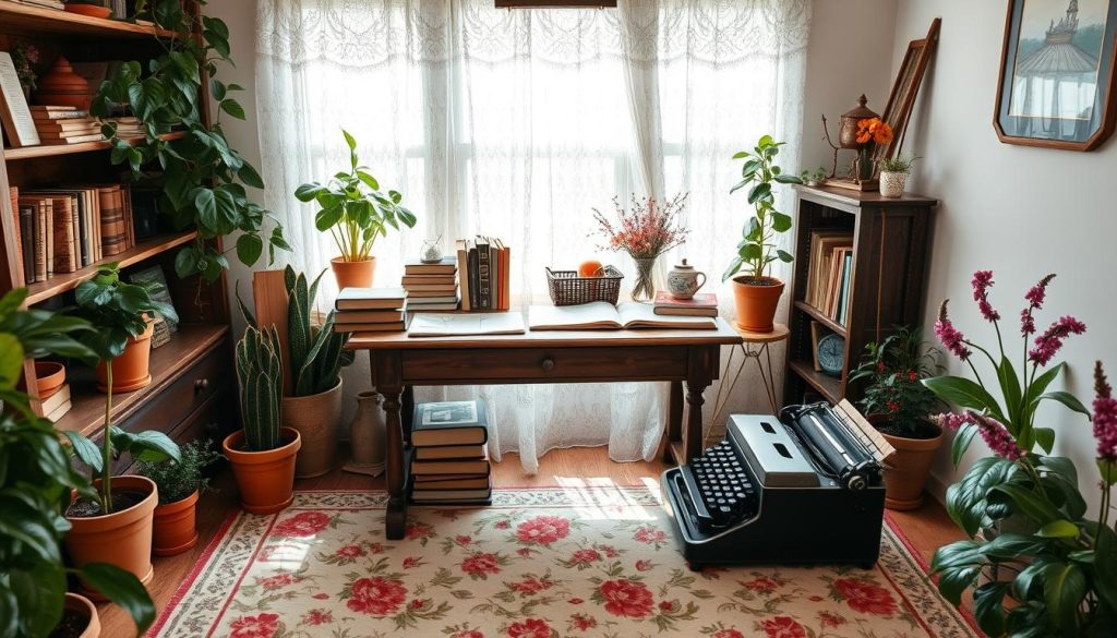 Vintage Cottagecore Home Office