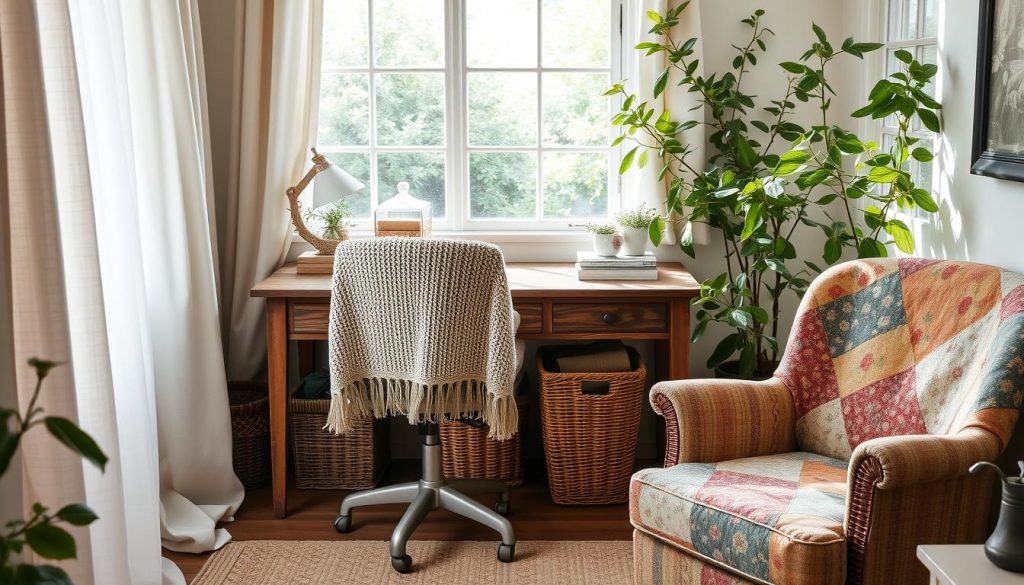 best textiles for cottagecore office